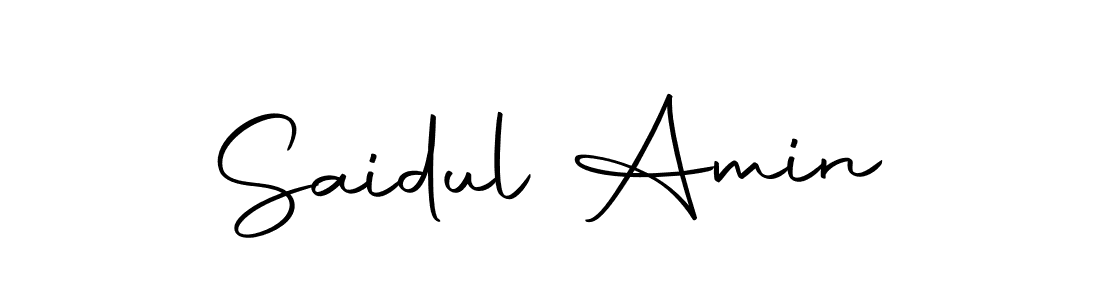 You can use this online signature creator to create a handwritten signature for the name Saidul Amin. This is the best online autograph maker. Saidul Amin signature style 10 images and pictures png