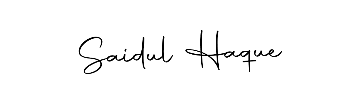 Make a beautiful signature design for name Saidul Haque. Use this online signature maker to create a handwritten signature for free. Saidul Haque signature style 10 images and pictures png