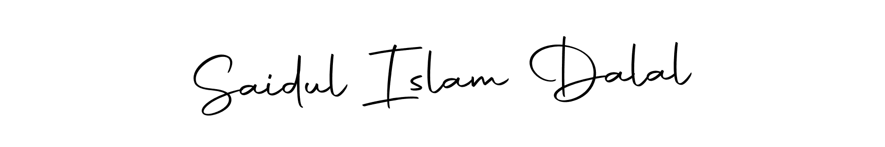Create a beautiful signature design for name Saidul Islam Dalal. With this signature (Autography-DOLnW) fonts, you can make a handwritten signature for free. Saidul Islam Dalal signature style 10 images and pictures png