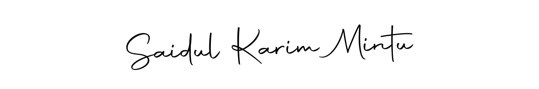 Autography-DOLnW is a professional signature style that is perfect for those who want to add a touch of class to their signature. It is also a great choice for those who want to make their signature more unique. Get Saidul Karim Mintu name to fancy signature for free. Saidul Karim Mintu signature style 10 images and pictures png