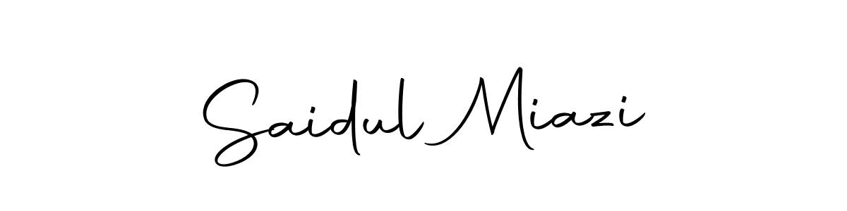 How to make Saidul Miazi signature? Autography-DOLnW is a professional autograph style. Create handwritten signature for Saidul Miazi name. Saidul Miazi signature style 10 images and pictures png