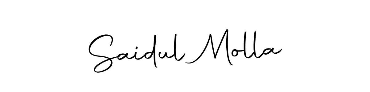 Make a beautiful signature design for name Saidul Molla. With this signature (Autography-DOLnW) style, you can create a handwritten signature for free. Saidul Molla signature style 10 images and pictures png