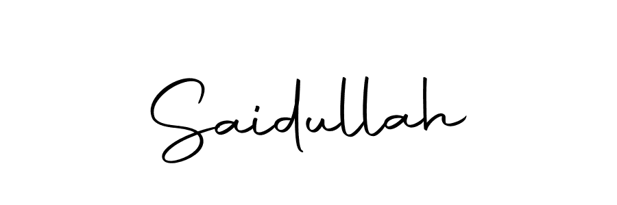 Make a beautiful signature design for name Saidullah. With this signature (Autography-DOLnW) style, you can create a handwritten signature for free. Saidullah signature style 10 images and pictures png