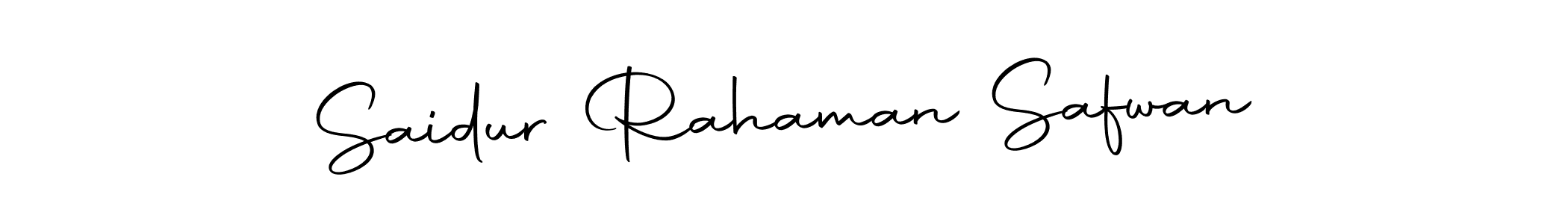 Make a beautiful signature design for name Saidur Rahaman Safwan. With this signature (Autography-DOLnW) style, you can create a handwritten signature for free. Saidur Rahaman Safwan signature style 10 images and pictures png