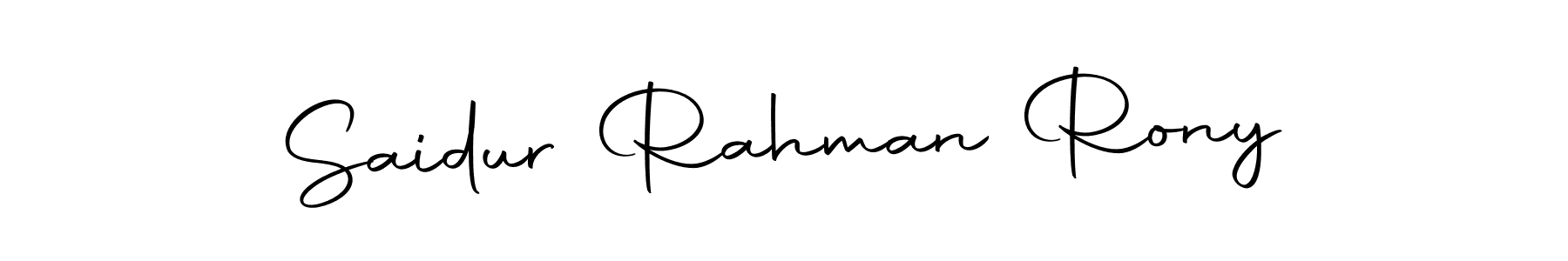 Also we have Saidur Rahman Rony name is the best signature style. Create professional handwritten signature collection using Autography-DOLnW autograph style. Saidur Rahman Rony signature style 10 images and pictures png