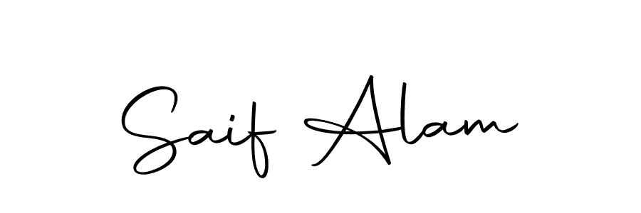 Design your own signature with our free online signature maker. With this signature software, you can create a handwritten (Autography-DOLnW) signature for name Saif Alam. Saif Alam signature style 10 images and pictures png