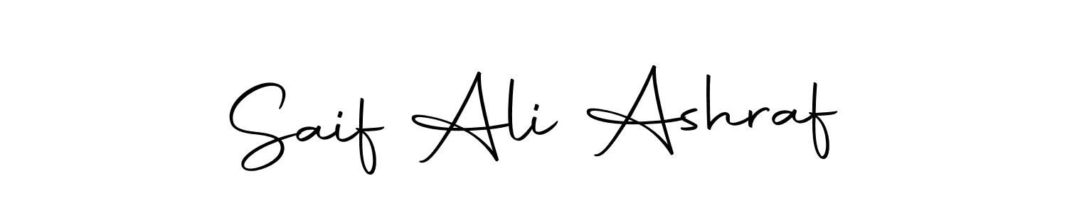 Saif Ali Ashraf stylish signature style. Best Handwritten Sign (Autography-DOLnW) for my name. Handwritten Signature Collection Ideas for my name Saif Ali Ashraf. Saif Ali Ashraf signature style 10 images and pictures png