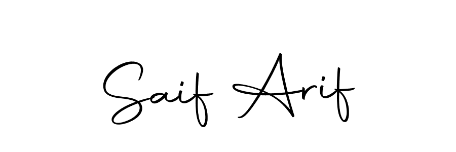How to make Saif Arif signature? Autography-DOLnW is a professional autograph style. Create handwritten signature for Saif Arif name. Saif Arif signature style 10 images and pictures png