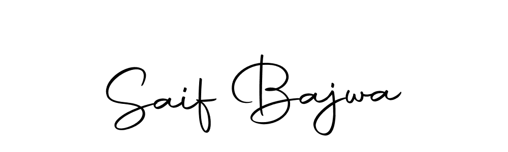 You can use this online signature creator to create a handwritten signature for the name Saif Bajwa. This is the best online autograph maker. Saif Bajwa signature style 10 images and pictures png