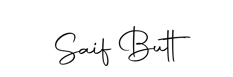 Saif Butt stylish signature style. Best Handwritten Sign (Autography-DOLnW) for my name. Handwritten Signature Collection Ideas for my name Saif Butt. Saif Butt signature style 10 images and pictures png