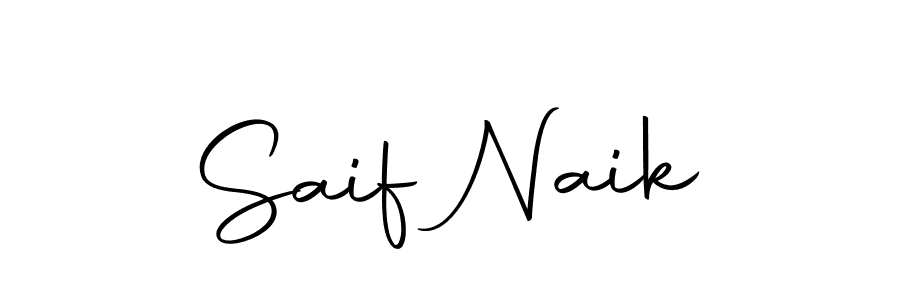 Also we have Saif Naik name is the best signature style. Create professional handwritten signature collection using Autography-DOLnW autograph style. Saif Naik signature style 10 images and pictures png