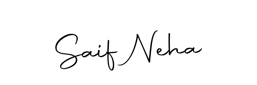 Create a beautiful signature design for name Saif Neha. With this signature (Autography-DOLnW) fonts, you can make a handwritten signature for free. Saif Neha signature style 10 images and pictures png