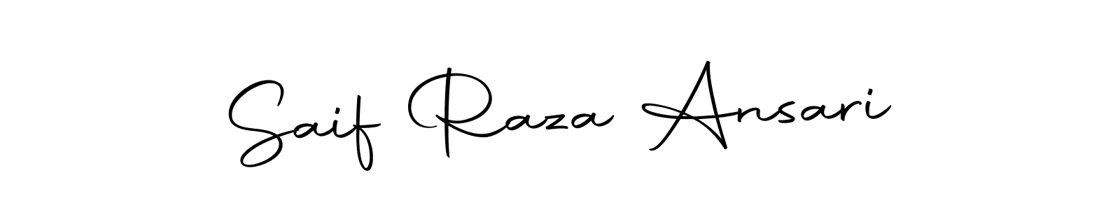Create a beautiful signature design for name Saif Raza Ansari. With this signature (Autography-DOLnW) fonts, you can make a handwritten signature for free. Saif Raza Ansari signature style 10 images and pictures png