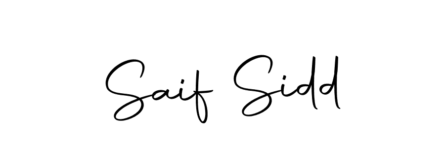 You should practise on your own different ways (Autography-DOLnW) to write your name (Saif Sidd) in signature. don't let someone else do it for you. Saif Sidd signature style 10 images and pictures png