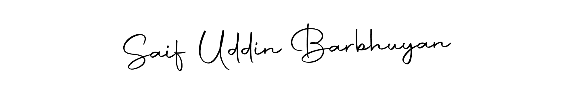 Design your own signature with our free online signature maker. With this signature software, you can create a handwritten (Autography-DOLnW) signature for name Saif Uddin Barbhuyan. Saif Uddin Barbhuyan signature style 10 images and pictures png