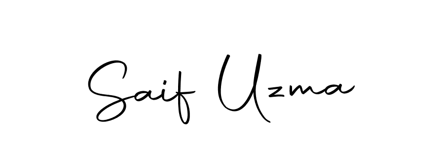 Saif Uzma stylish signature style. Best Handwritten Sign (Autography-DOLnW) for my name. Handwritten Signature Collection Ideas for my name Saif Uzma. Saif Uzma signature style 10 images and pictures png