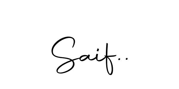 Make a beautiful signature design for name Saif... Use this online signature maker to create a handwritten signature for free. Saif.. signature style 10 images and pictures png