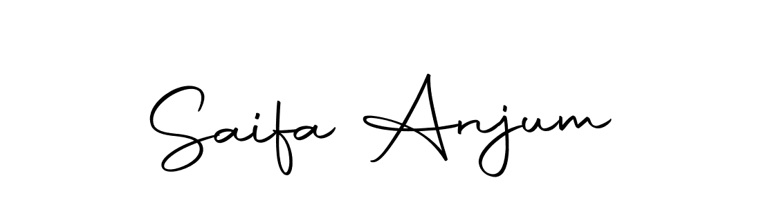 Create a beautiful signature design for name Saifa Anjum. With this signature (Autography-DOLnW) fonts, you can make a handwritten signature for free. Saifa Anjum signature style 10 images and pictures png