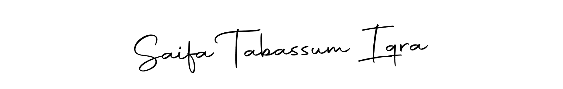 Design your own signature with our free online signature maker. With this signature software, you can create a handwritten (Autography-DOLnW) signature for name Saifa Tabassum Iqra. Saifa Tabassum Iqra signature style 10 images and pictures png