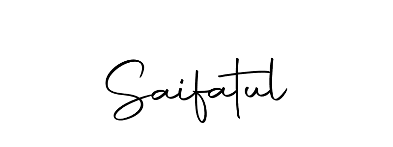 Use a signature maker to create a handwritten signature online. With this signature software, you can design (Autography-DOLnW) your own signature for name Saifatul. Saifatul signature style 10 images and pictures png