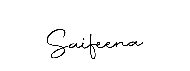 Create a beautiful signature design for name Saifeena. With this signature (Autography-DOLnW) fonts, you can make a handwritten signature for free. Saifeena signature style 10 images and pictures png