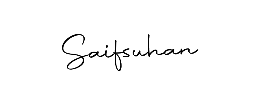 Make a beautiful signature design for name Saifsuhan. With this signature (Autography-DOLnW) style, you can create a handwritten signature for free. Saifsuhan signature style 10 images and pictures png