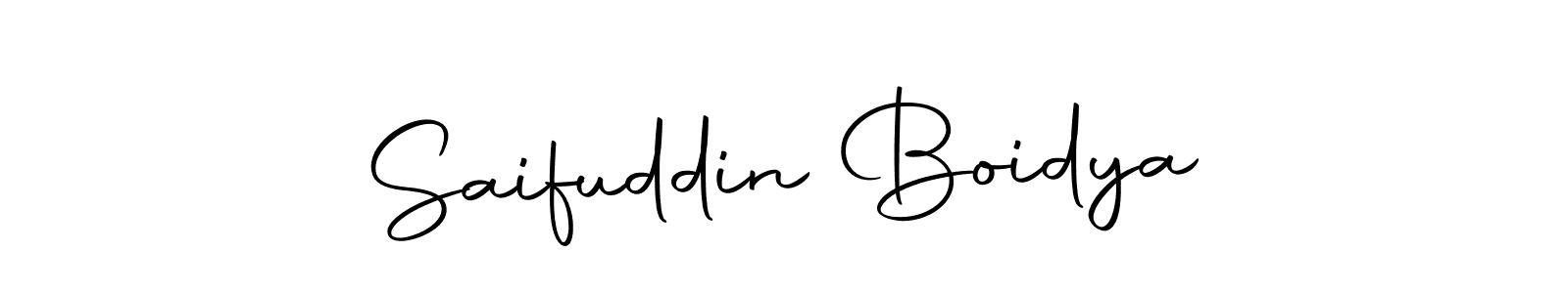 Also we have Saifuddin Boidya name is the best signature style. Create professional handwritten signature collection using Autography-DOLnW autograph style. Saifuddin Boidya signature style 10 images and pictures png