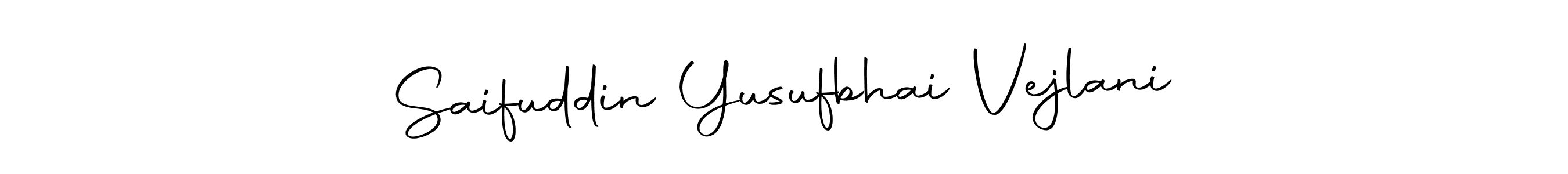 Create a beautiful signature design for name Saifuddin Yusufbhai Vejlani. With this signature (Autography-DOLnW) fonts, you can make a handwritten signature for free. Saifuddin Yusufbhai Vejlani signature style 10 images and pictures png