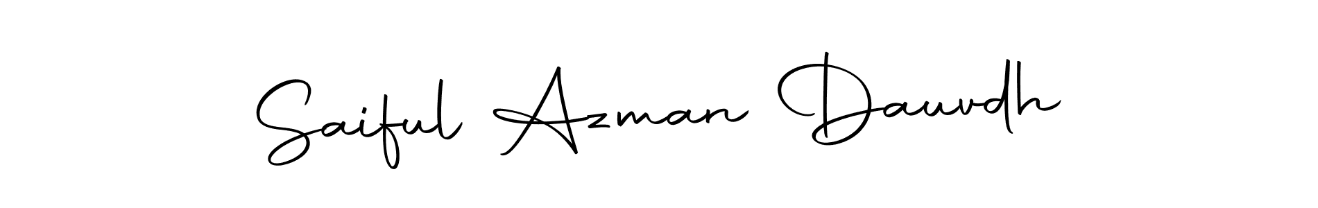 This is the best signature style for the Saiful Azman Dauvdh name. Also you like these signature font (Autography-DOLnW). Mix name signature. Saiful Azman Dauvdh signature style 10 images and pictures png