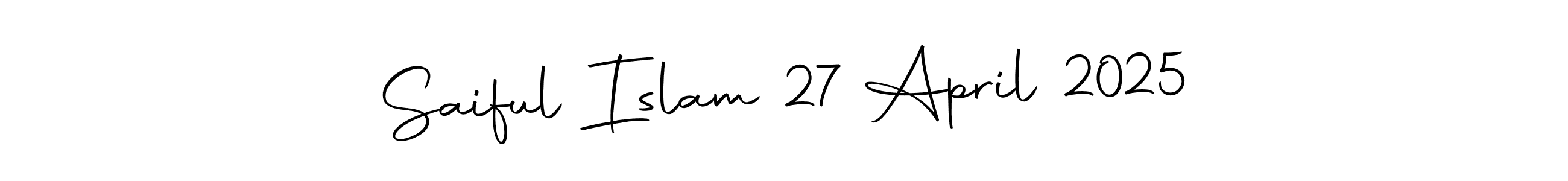 You can use this online signature creator to create a handwritten signature for the name Saiful Islam 27 April 2025. This is the best online autograph maker. Saiful Islam 27 April 2025 signature style 10 images and pictures png
