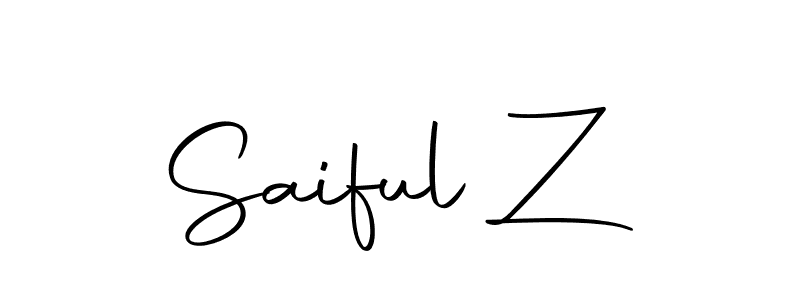 Also we have Saiful Z name is the best signature style. Create professional handwritten signature collection using Autography-DOLnW autograph style. Saiful Z signature style 10 images and pictures png