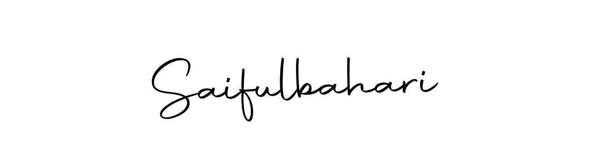 Design your own signature with our free online signature maker. With this signature software, you can create a handwritten (Autography-DOLnW) signature for name Saifulbahari. Saifulbahari signature style 10 images and pictures png