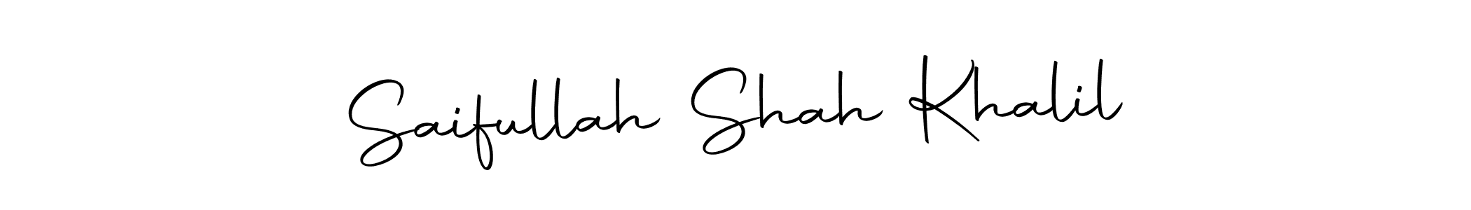 Saifullah Shah Khalil stylish signature style. Best Handwritten Sign (Autography-DOLnW) for my name. Handwritten Signature Collection Ideas for my name Saifullah Shah Khalil. Saifullah Shah Khalil signature style 10 images and pictures png