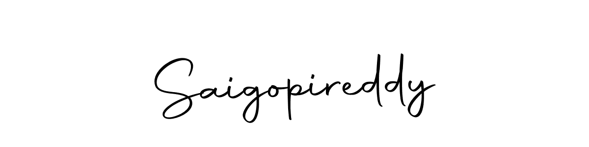 Use a signature maker to create a handwritten signature online. With this signature software, you can design (Autography-DOLnW) your own signature for name Saigopireddy. Saigopireddy signature style 10 images and pictures png