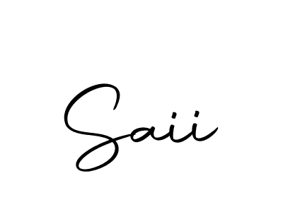 Use a signature maker to create a handwritten signature online. With this signature software, you can design (Autography-DOLnW) your own signature for name Saii. Saii signature style 10 images and pictures png