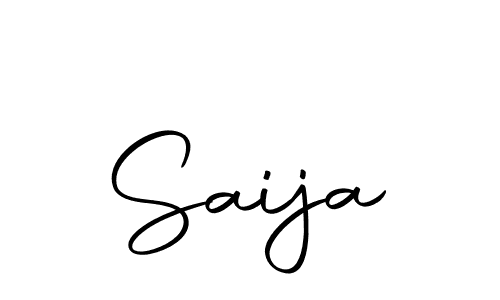 Design your own signature with our free online signature maker. With this signature software, you can create a handwritten (Autography-DOLnW) signature for name Saija. Saija signature style 10 images and pictures png