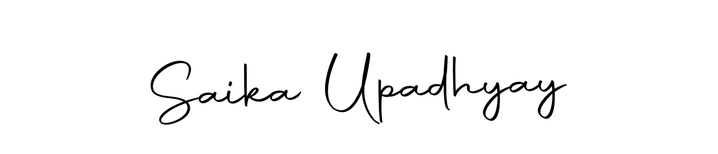 Design your own signature with our free online signature maker. With this signature software, you can create a handwritten (Autography-DOLnW) signature for name Saika Upadhyay. Saika Upadhyay signature style 10 images and pictures png