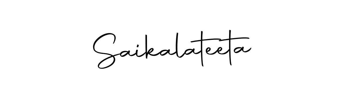 Design your own signature with our free online signature maker. With this signature software, you can create a handwritten (Autography-DOLnW) signature for name Saikalateeta. Saikalateeta signature style 10 images and pictures png