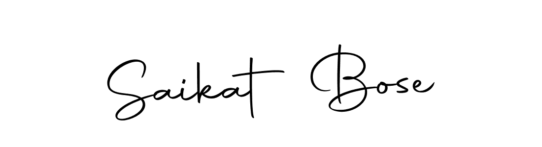 How to make Saikat Bose name signature. Use Autography-DOLnW style for creating short signs online. This is the latest handwritten sign. Saikat Bose signature style 10 images and pictures png