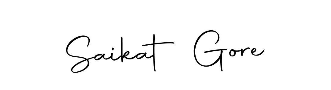 You can use this online signature creator to create a handwritten signature for the name Saikat Gore. This is the best online autograph maker. Saikat Gore signature style 10 images and pictures png