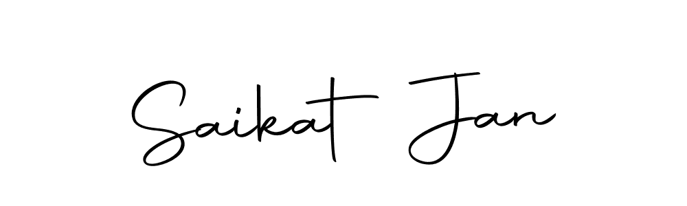 You should practise on your own different ways (Autography-DOLnW) to write your name (Saikat Jan) in signature. don't let someone else do it for you. Saikat Jan signature style 10 images and pictures png