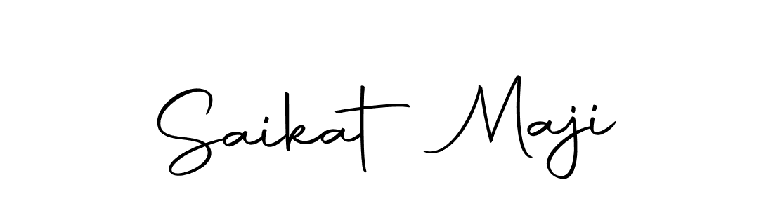 The best way (Autography-DOLnW) to make a short signature is to pick only two or three words in your name. The name Saikat Maji include a total of six letters. For converting this name. Saikat Maji signature style 10 images and pictures png