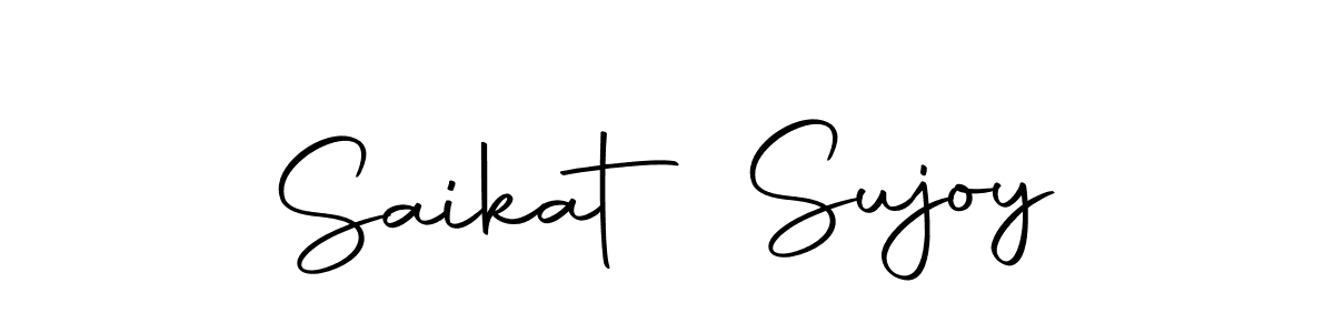 if you are searching for the best signature style for your name Saikat Sujoy. so please give up your signature search. here we have designed multiple signature styles  using Autography-DOLnW. Saikat Sujoy signature style 10 images and pictures png