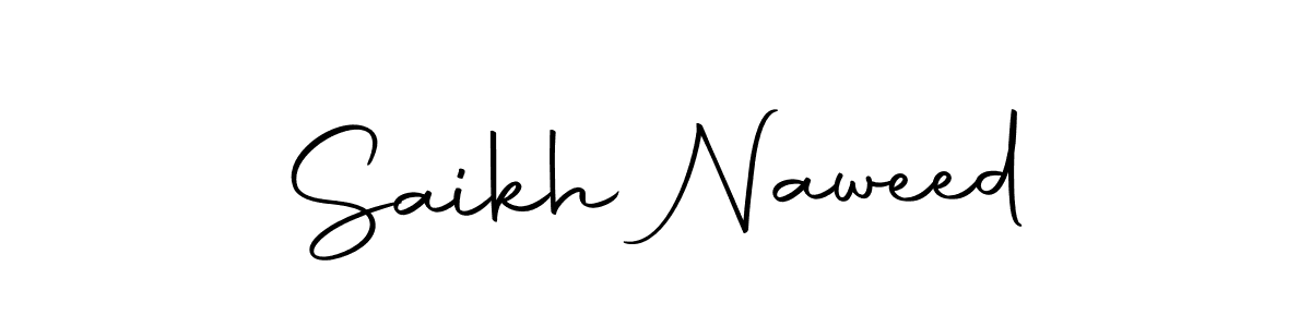 The best way (Autography-DOLnW) to make a short signature is to pick only two or three words in your name. The name Saikh Naweed include a total of six letters. For converting this name. Saikh Naweed signature style 10 images and pictures png