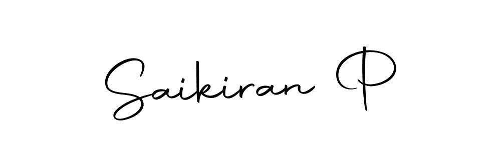 Saikiran P stylish signature style. Best Handwritten Sign (Autography-DOLnW) for my name. Handwritten Signature Collection Ideas for my name Saikiran P. Saikiran P signature style 10 images and pictures png