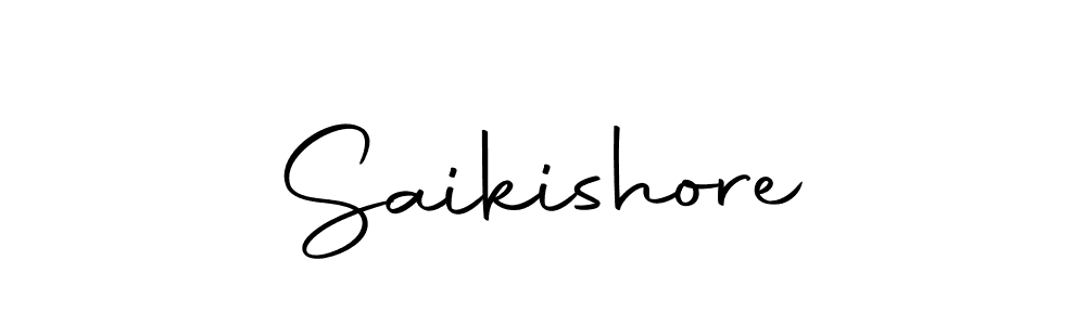 Design your own signature with our free online signature maker. With this signature software, you can create a handwritten (Autography-DOLnW) signature for name Saikishore. Saikishore signature style 10 images and pictures png