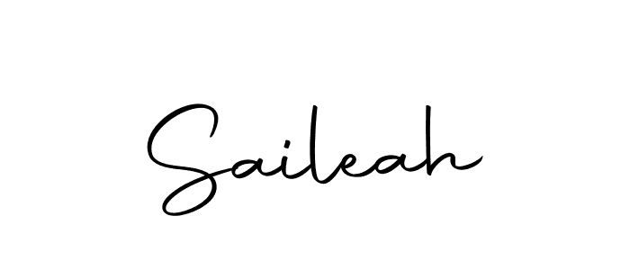 Use a signature maker to create a handwritten signature online. With this signature software, you can design (Autography-DOLnW) your own signature for name Saileah. Saileah signature style 10 images and pictures png