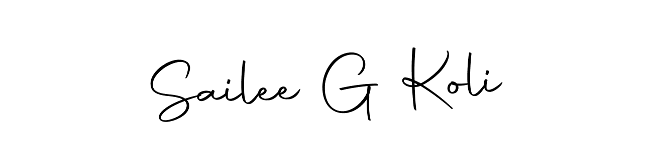 Make a beautiful signature design for name Sailee G Koli. With this signature (Autography-DOLnW) style, you can create a handwritten signature for free. Sailee G Koli signature style 10 images and pictures png