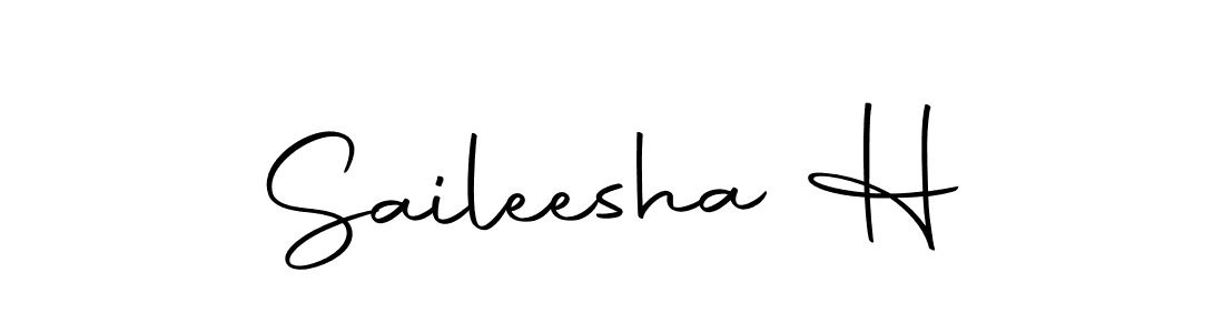 Also we have Saileesha H name is the best signature style. Create professional handwritten signature collection using Autography-DOLnW autograph style. Saileesha H signature style 10 images and pictures png