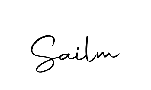 Use a signature maker to create a handwritten signature online. With this signature software, you can design (Autography-DOLnW) your own signature for name Sailm. Sailm signature style 10 images and pictures png